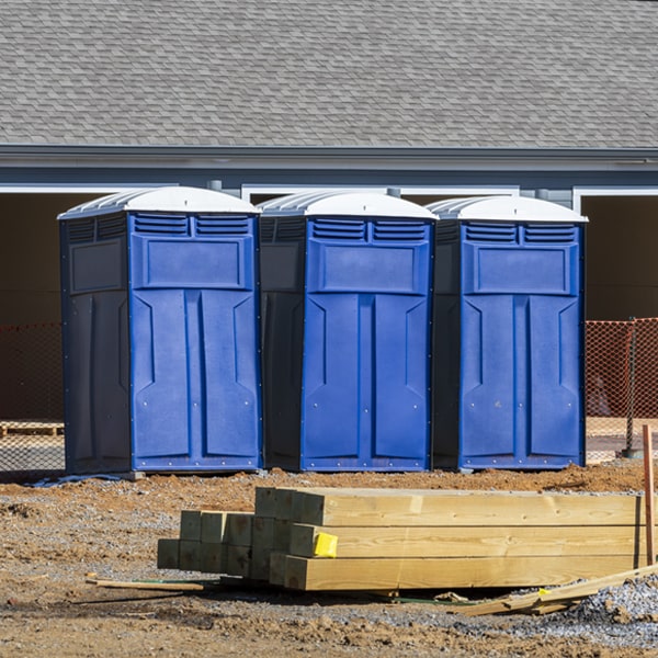 how often are the porta potties cleaned and serviced during a rental period in Lonsdale MN